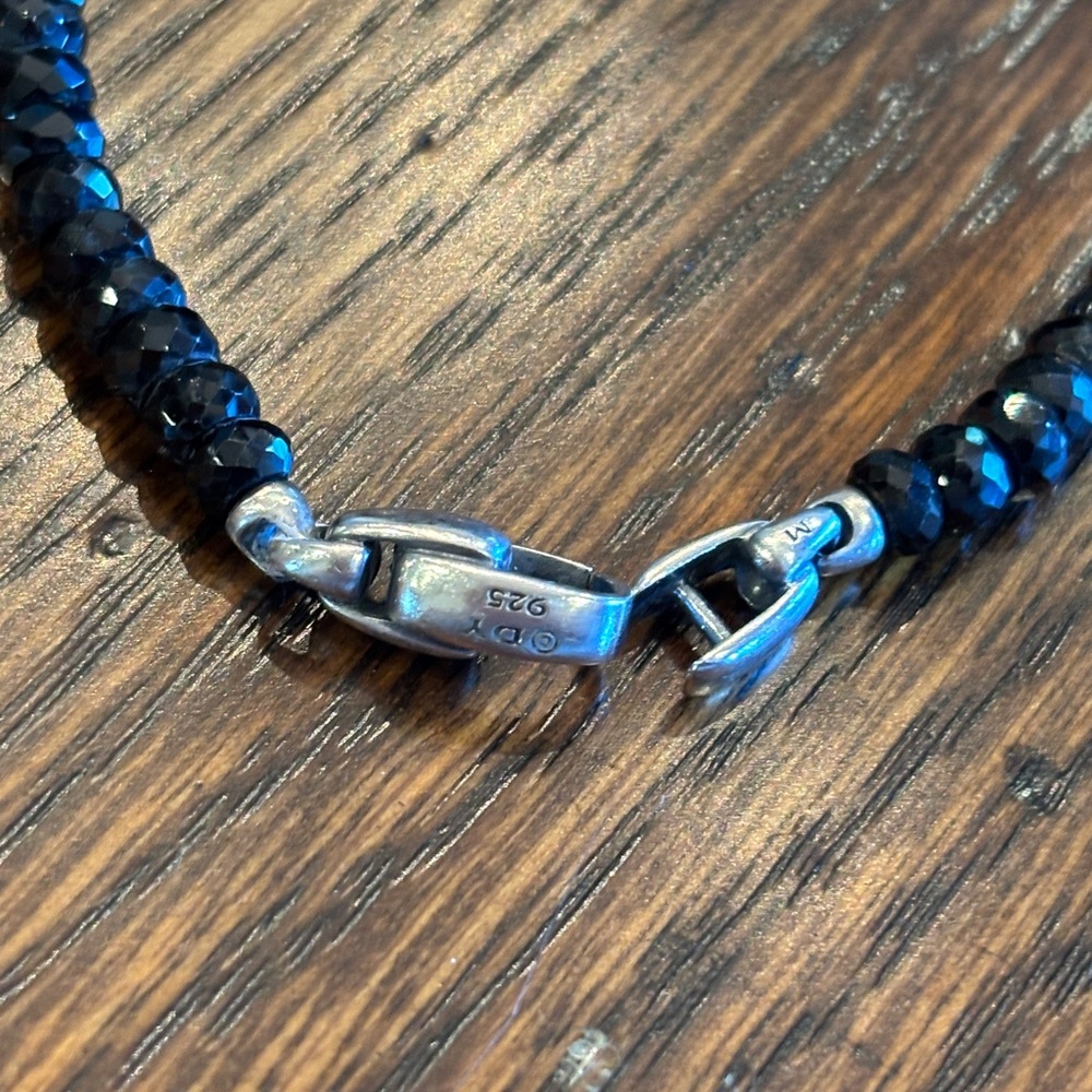 Authentic David Yurman men’s black spinel Beaded Bracelet. Excellent condition - Picture 3 of 6